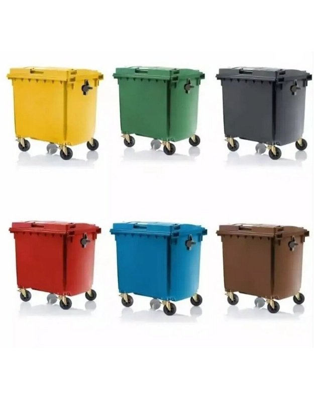 Rudas 1100 l konteineris bioatliekoms
