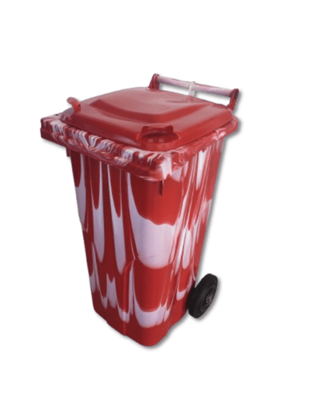  Spalvotas 120 ltr talpos konteineris