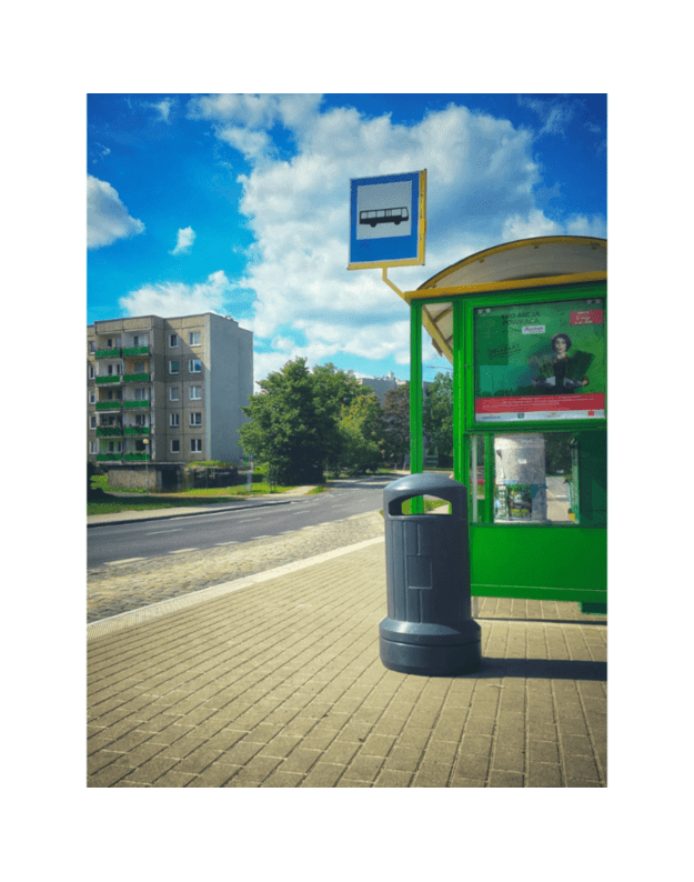 Twist 70 litrų plastikinė gatvės šiukšlių dėžė